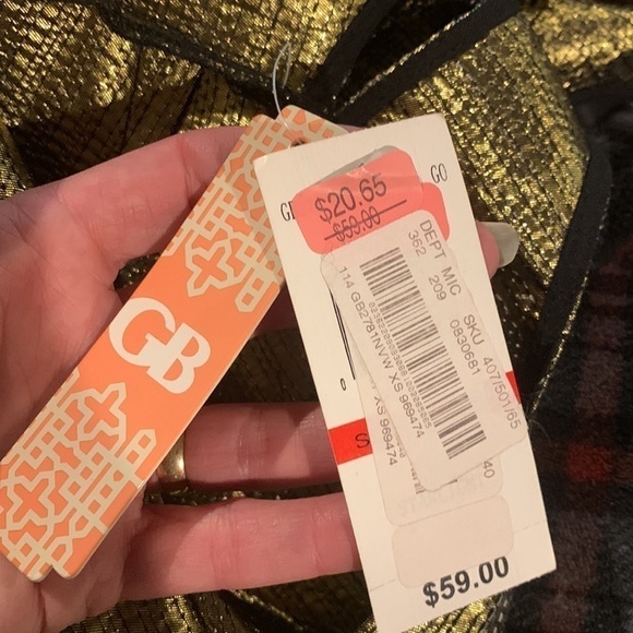 Gianni Bini metallic sleeveless top, XS. NWT - Picture 6 of 6